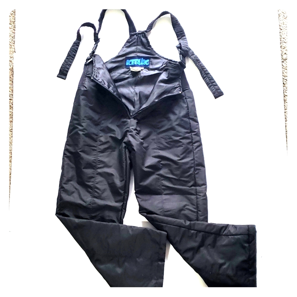 Boy's Iceburg snow pants/ski bib (Black) Small